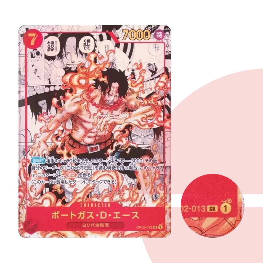 PSA 10 Portgas D. Ace SR-SP (Comic Parallel) OP02-013 JAP