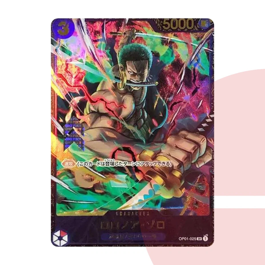 PSA 10 Roronoa Zoro SR OP01-025 JAP