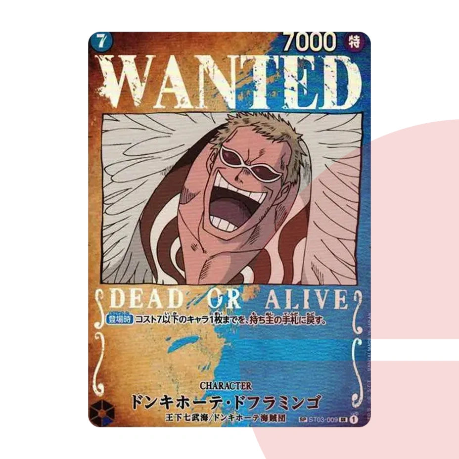 PSA 10 Donquixote Doflamingo : Wanted SR-SPC ST03-009 JAP
