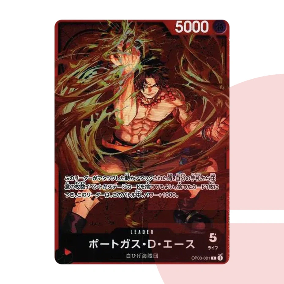 PSA 10 Portgas D. Ace L OP03-001 JAP
