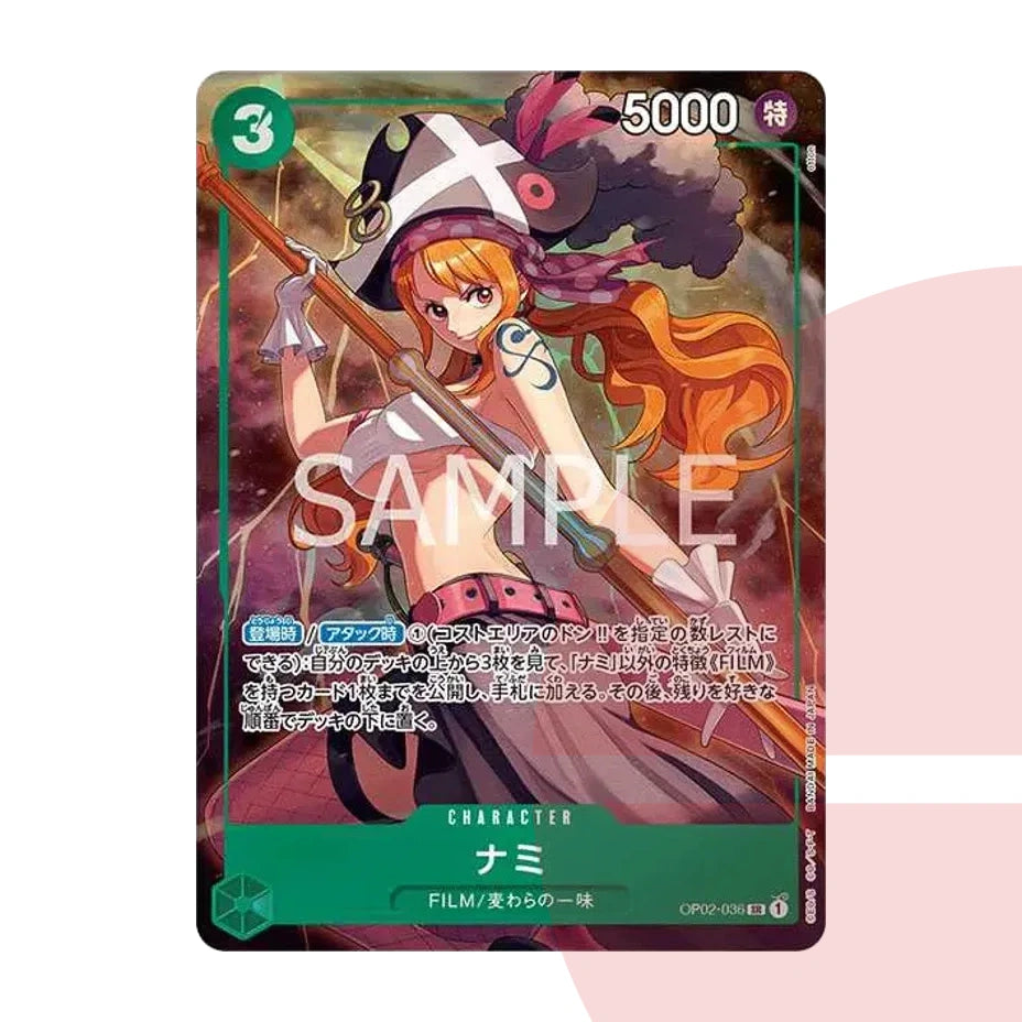 PSA 10 Nami SR OP02-036 JAP