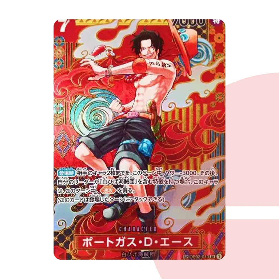 PSA 10 Portgas D. Ace SR-SPC OP02-013 JAP