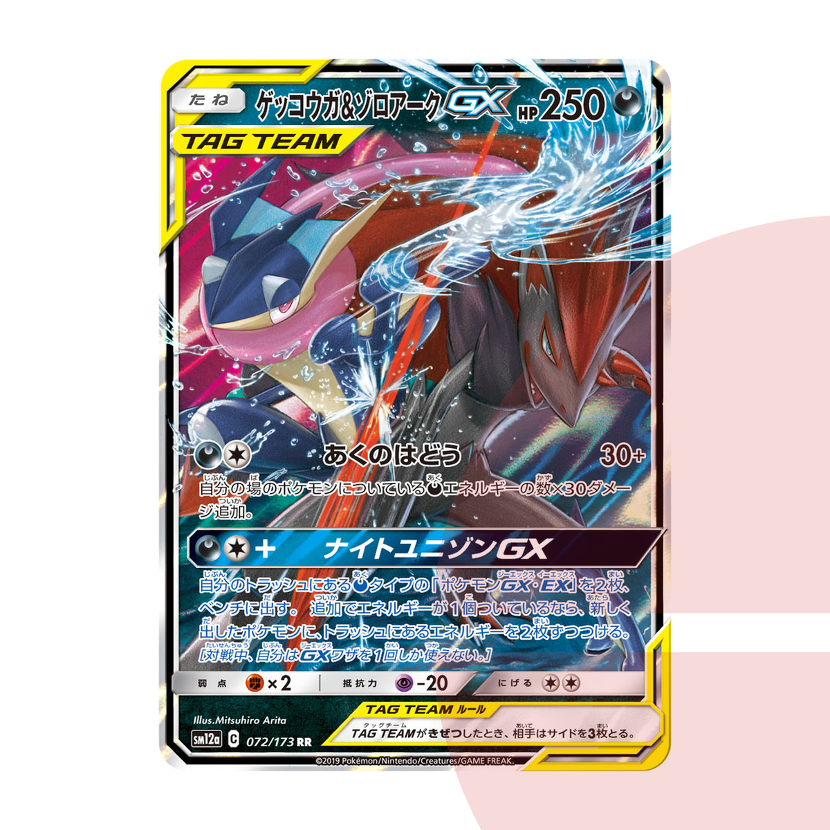 PSA 10 Greninja & Zoroark GX RR SM12a 072/173 JAP