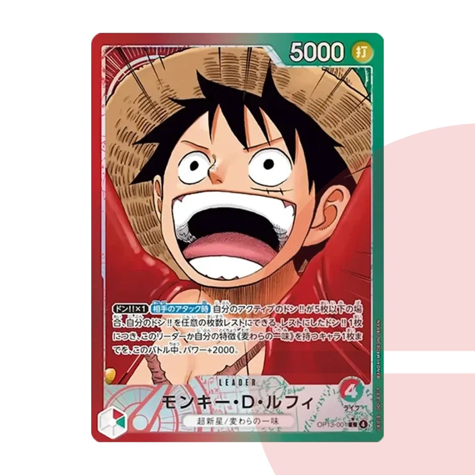 PSA 10 Monkey D. Luffy L-P OP13-001 JAP
