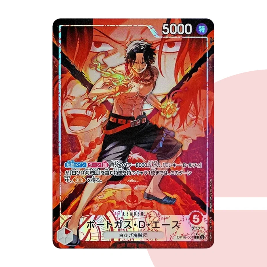 PSA 10 Portgas D. Ace L-P OP16-001 JAP