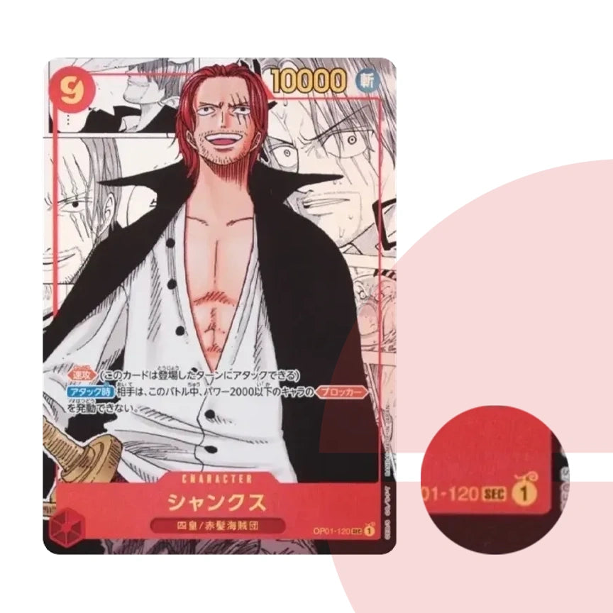 PSA 10 Shanks SEC-SP (Comic Parallel) OP01-120 JAP