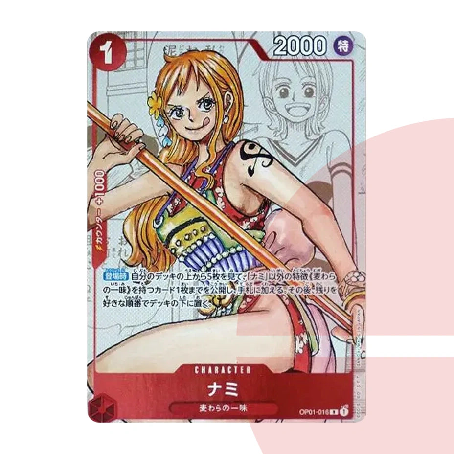 PSA 10 Nami R-P OP01-016 JAP