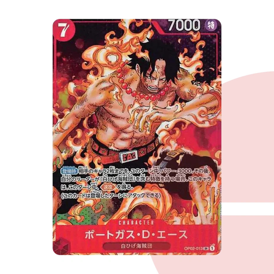 PSA 10 Portgas D. Ace SR-P OP02-013 JAP