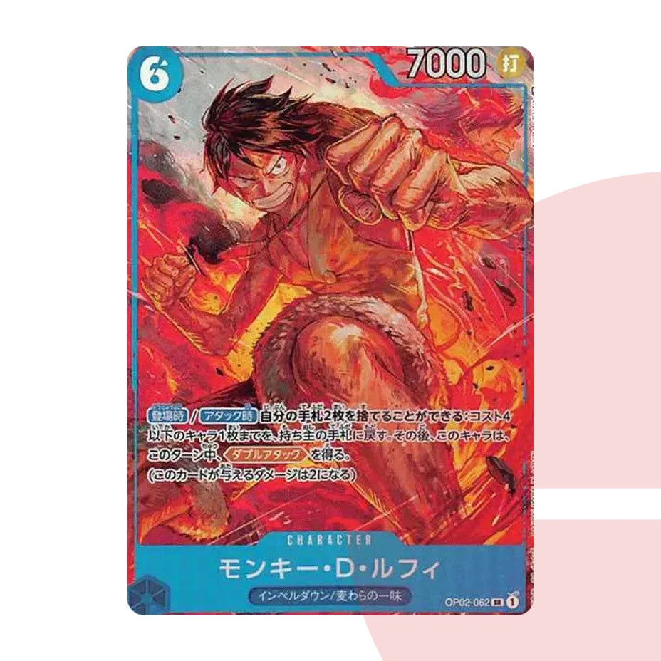 PSA 10 Monkey D. Luffy SR-P OP02-062 JAP