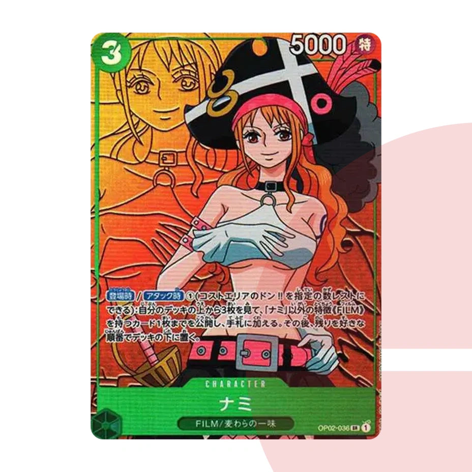 PSA 10 Nami SR-P OP02-036 JAP