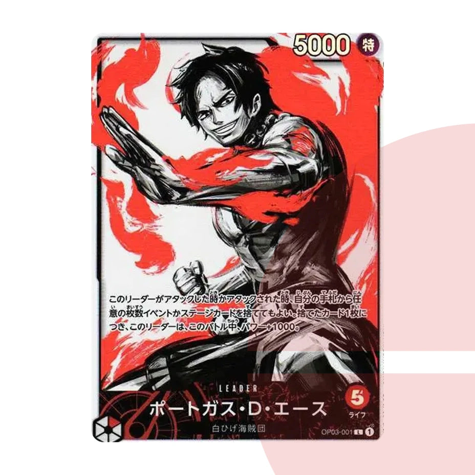 PSA 10 Portgas D. Ace L-P OP03-001 JAP