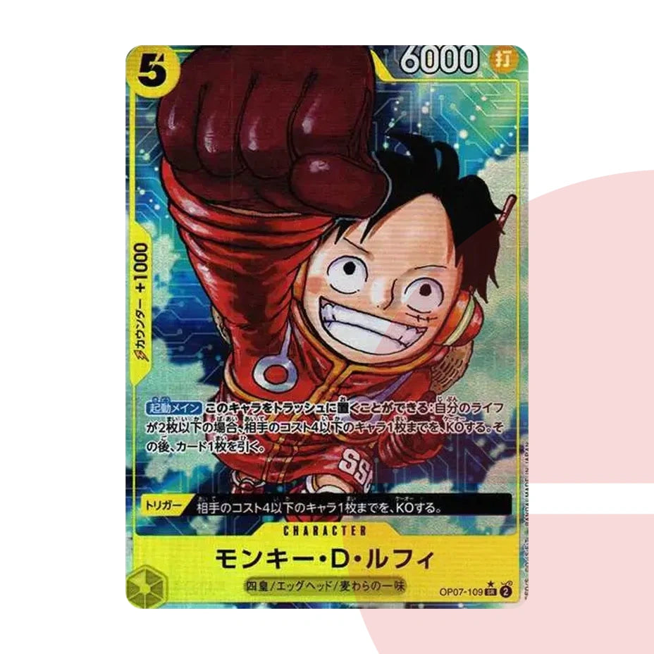 PSA 10 Monkey D. Luffy SR-P OP07-109 JAP