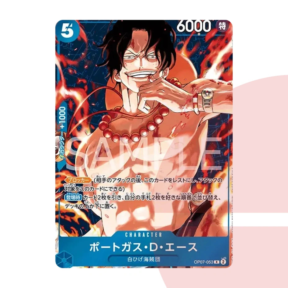 PSA 10 Portgas D. Ace R OP07-053 JAP