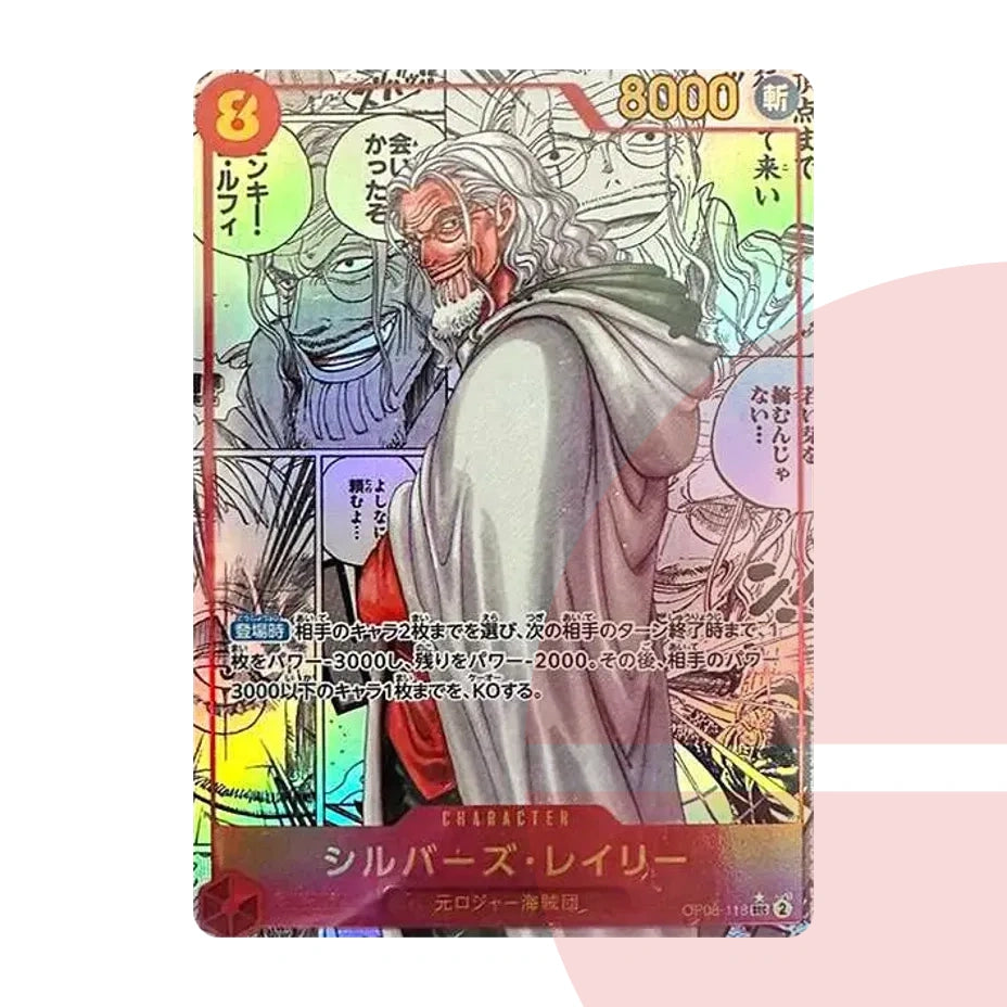 PSA 10 Silvers Rayleigh SEC-SP (Comic Parallel) OP08-118 JAP