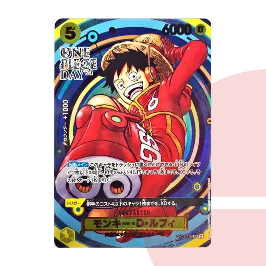 PSA 10 Monkey D. Luffy SR OP07-109 JAP