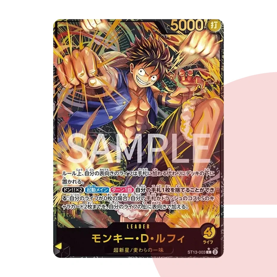 PSA 10 Monkey D. Luffy L-P ST13-003 JAP
