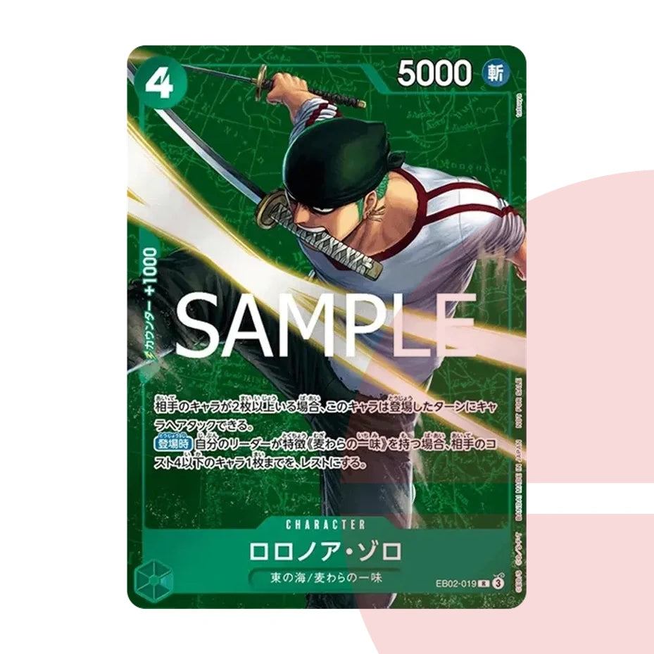 PSA 10 Roronoa Zoro R EB02-019 JAP