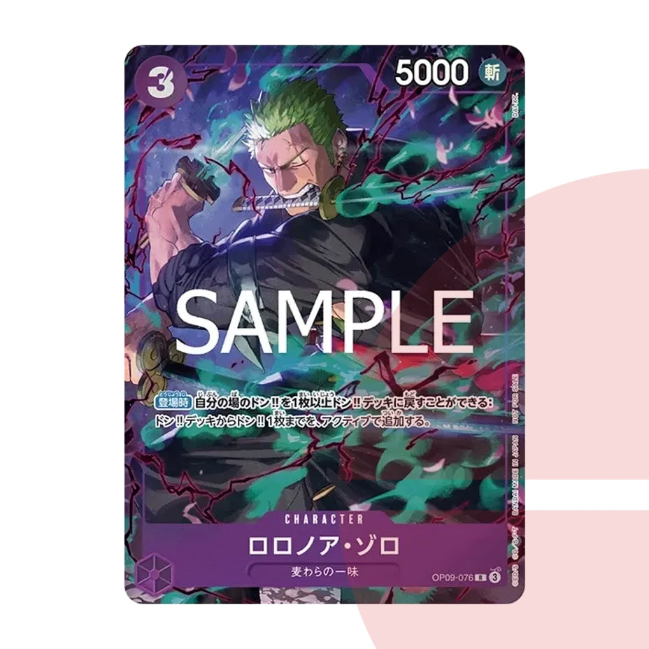 PSA 10 Roronoa Zoro C OP09-076 JAP