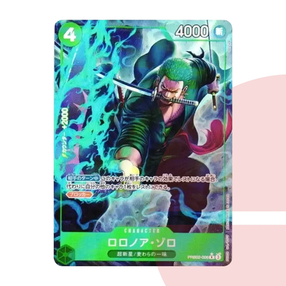 PSA 10 Roronoa Zoro R-P PRB02-006 JAP