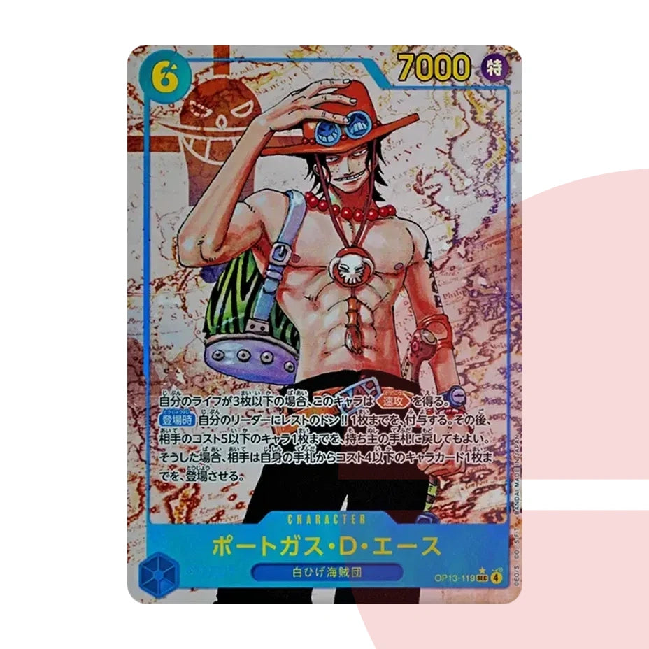 PSA 10 Portgas D. Ace SEC-P OP13-119 JAP
