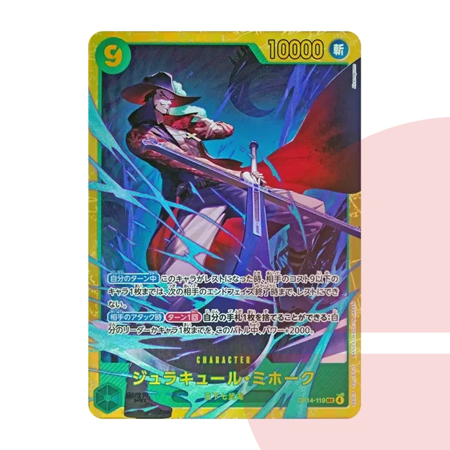PSA 10 Dracule Mihawk SEC OP14-119 JAP
