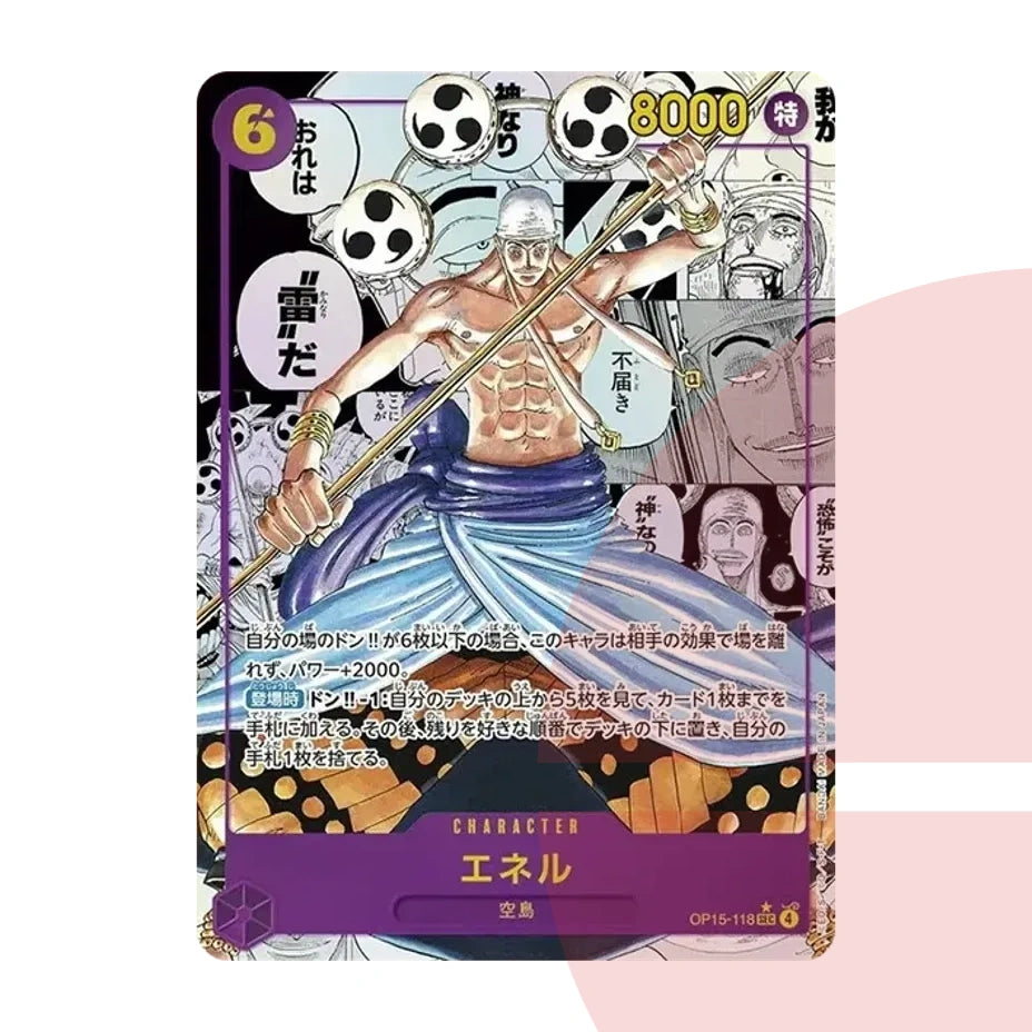 PSA 10 Enel SEC-SP (Comic Parallel) OP15-118 JAP