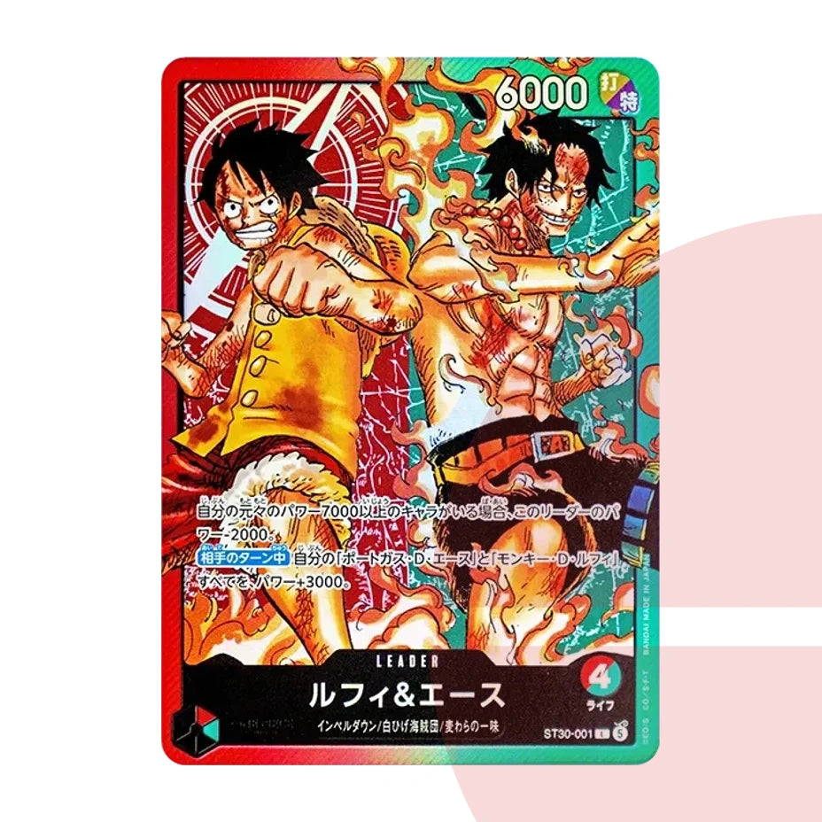 PSA 10 Luffy & Ace L ST30-001 JAP