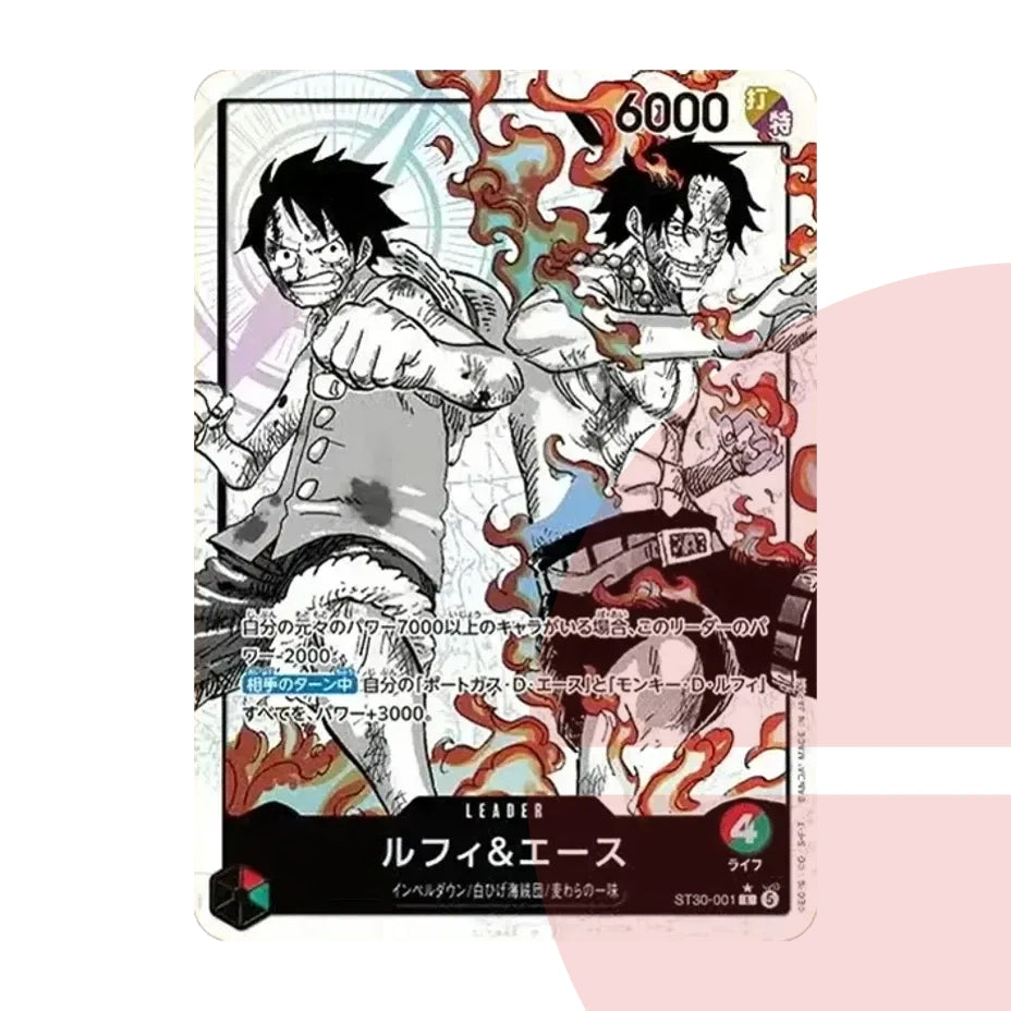 PSA 10 Luffy & Ace L-P ST30-001 JAP