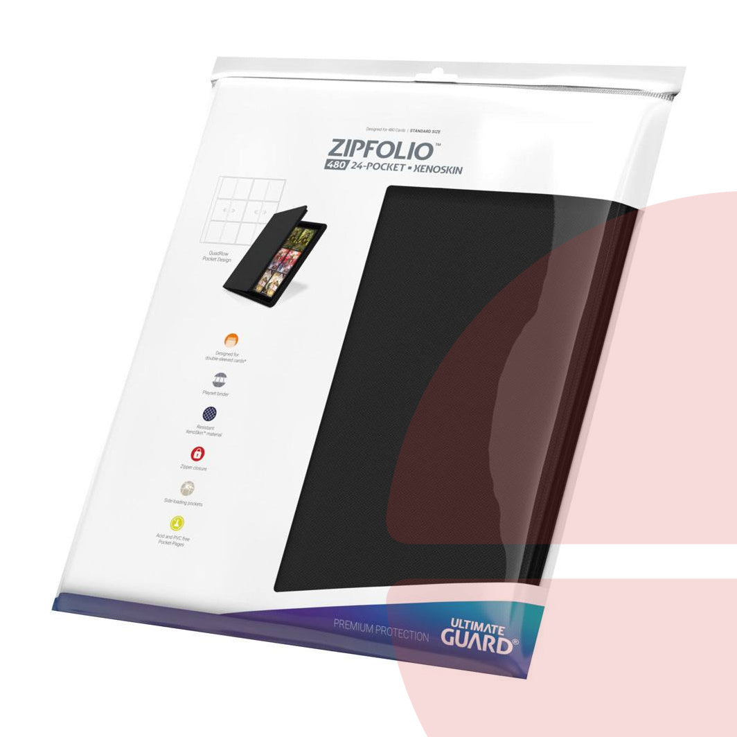 Ultimate Guard Zipfolio 480 · 12 Pocket XenoSkin Black